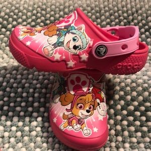 paw patrol crocs size 11